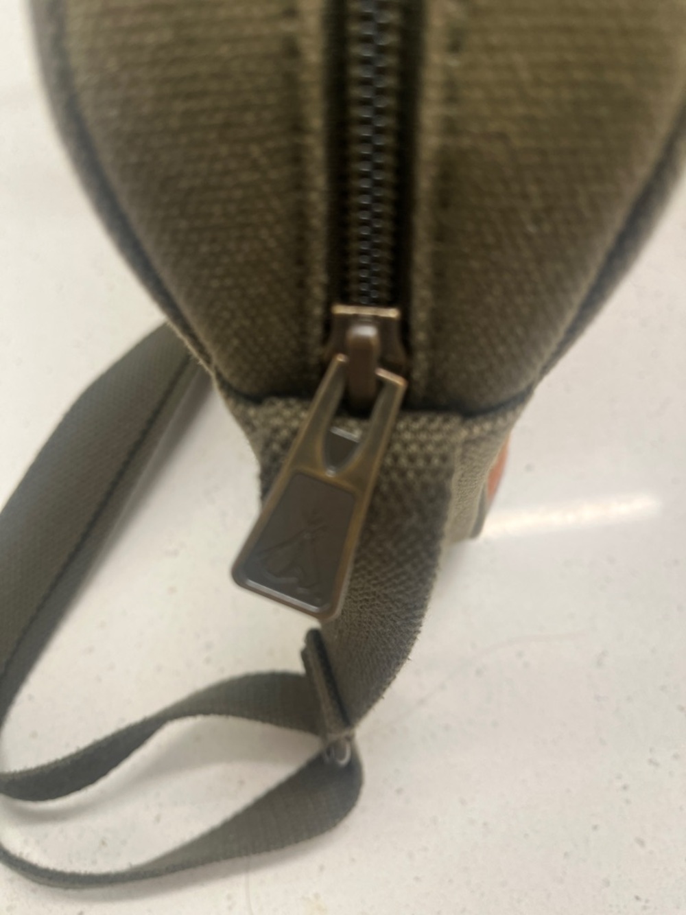Pendleton Highland Peak Tan & Olive Green Crossbody Satchel Wool Bag - Picture 7 of 12